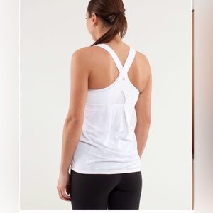 Lululemon Stuff Your Bra Tank II Angel Wing White Size 6